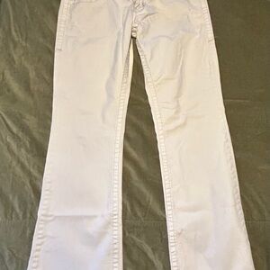 Maurices Women's Cream Flare Jeans